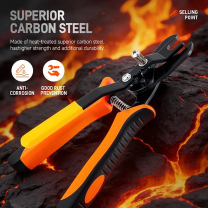 Heavy Duty Push-to-Connect Air Hose Connector Remover Pliers - 1-Hand Tool