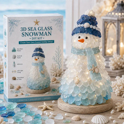 🌊✨ DIY 3D Sea Glass Art Kit – Beginner-Friendly, No Experience Needed | Coastal & Christmas Collection