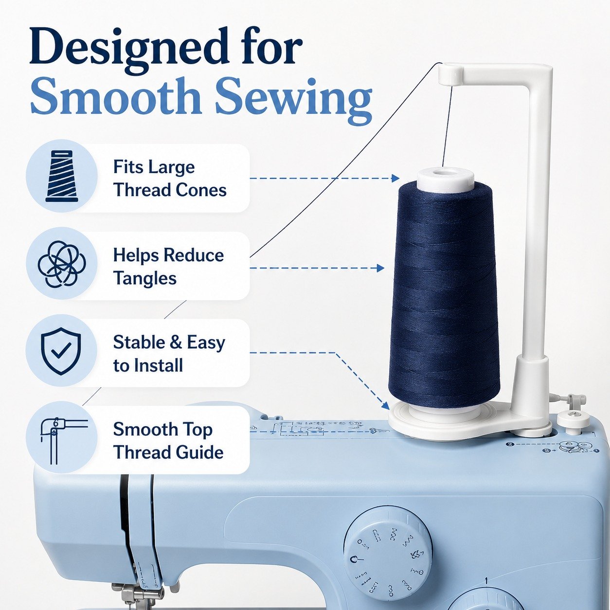 🧵Large Capacity Thread Spool Stand🪡(Compatible With Most Sewing Machines In Markets)
