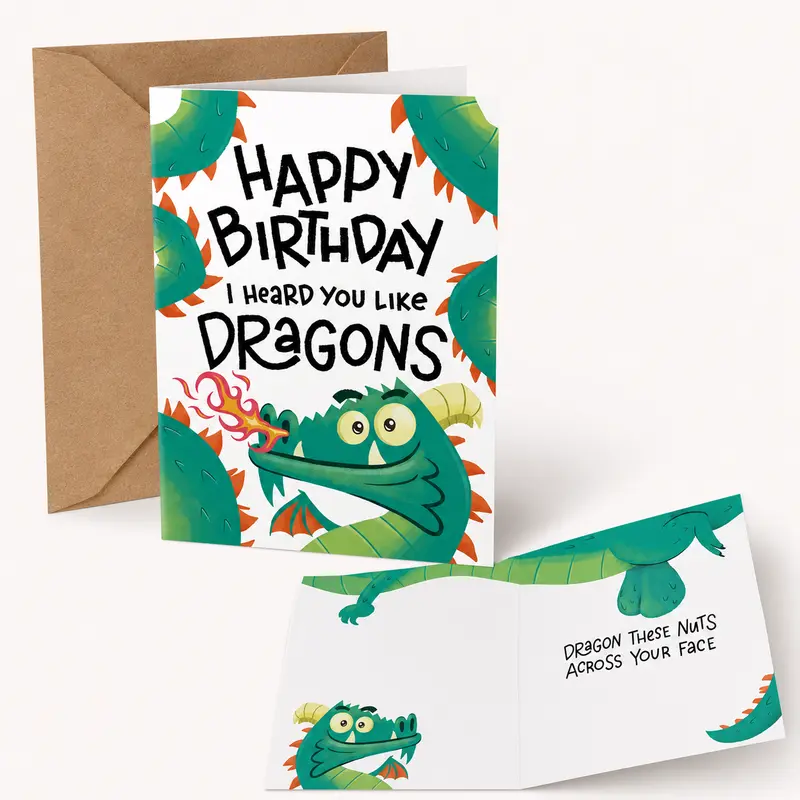 I Heard You Like Dragons | Funny Birthday Card
