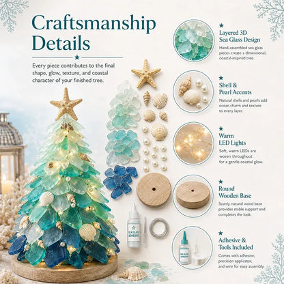 🌊✨ DIY 3D Sea Glass Art Kit – Beginner-Friendly, No Experience Needed | Coastal & Christmas Collection