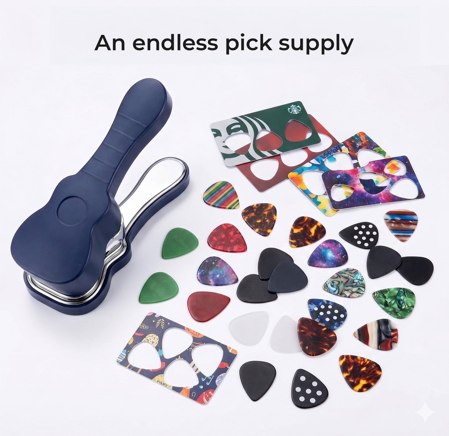 Guitar Pick Punch Accessory Kit - Perfect Gift for Guitar Lovers