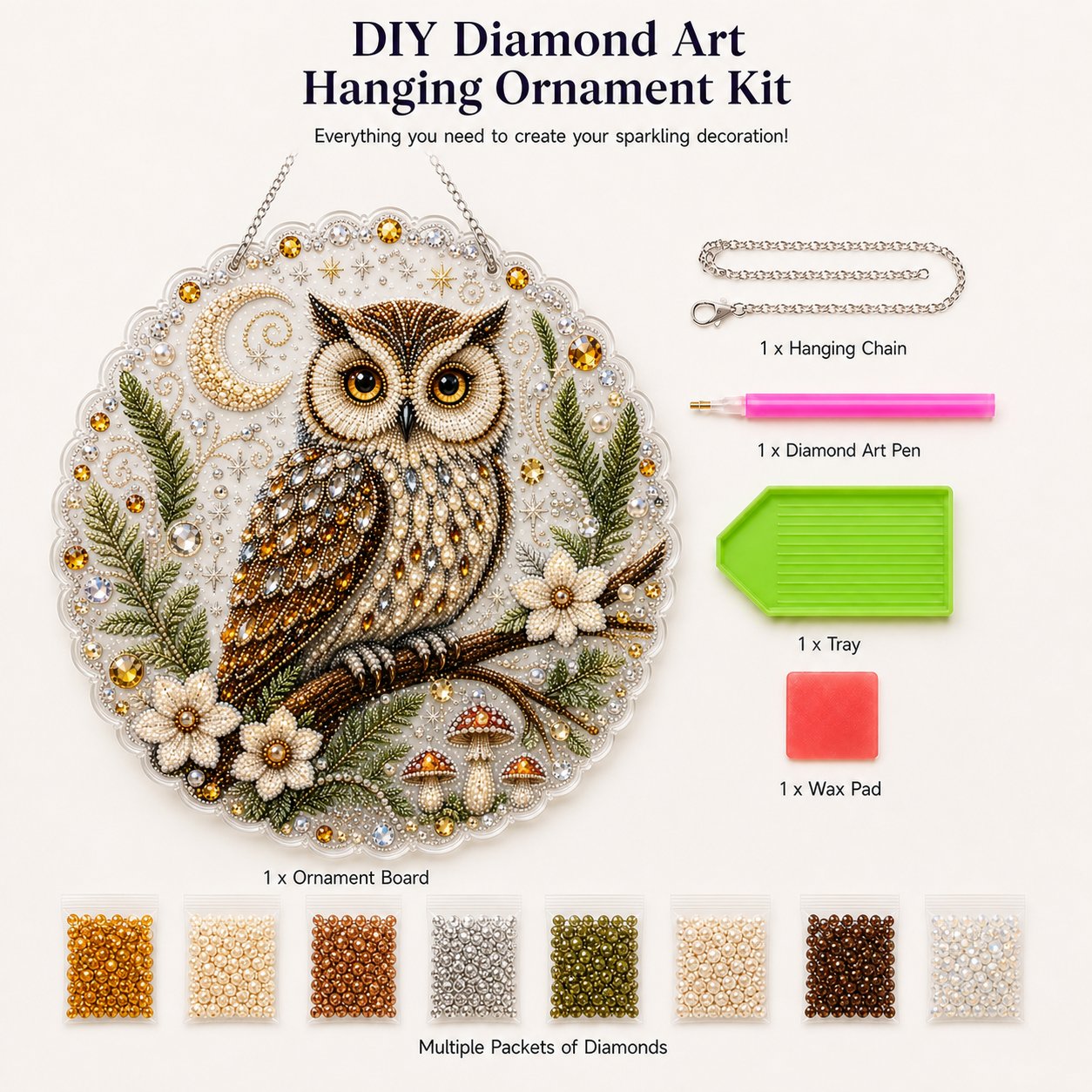 ✨Animal Pearl Art DIY Hanging Ornament Kit
