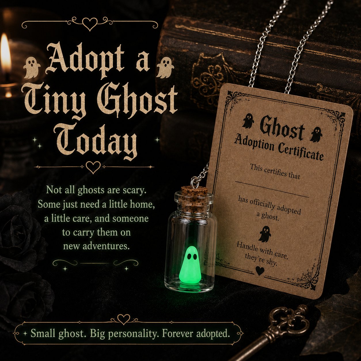 Ghost Adoption Necklace