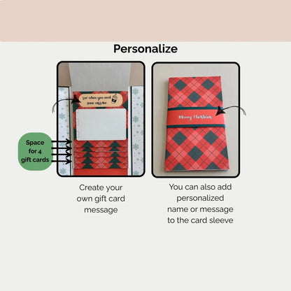 🎅🎁 New 2026 Waterfall Christmas Gift Card Booklet