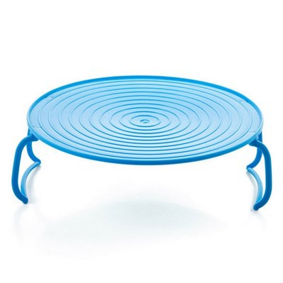 Foldable Microwave Tray Rack – Double Layer, Cool-Touch Handles, BPA-Free & Space-Saving