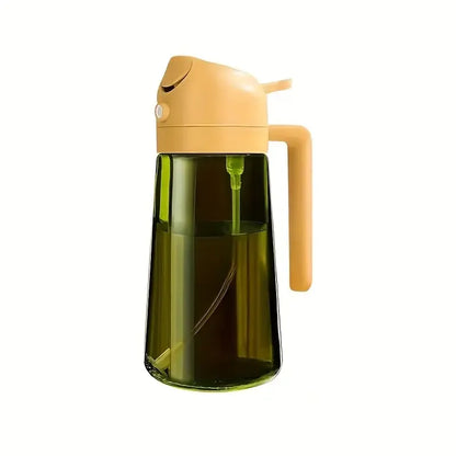 2-in-1 Glass Oil Sprayer & Dispenser – Leak-Proof Kitchen Bottle