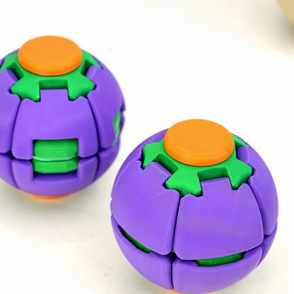 Press-to-Spin Stress Relief Fidget Ball