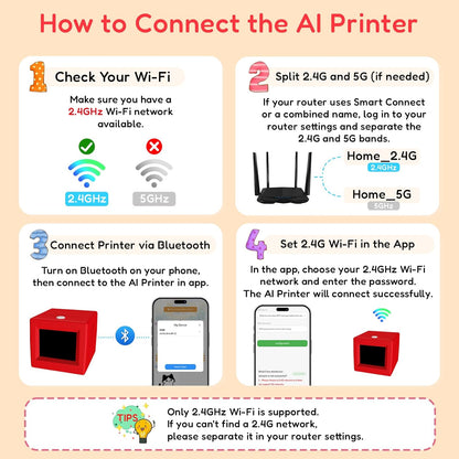 TYIIPLUS AI Voice-Activated Mini Sticker Printer