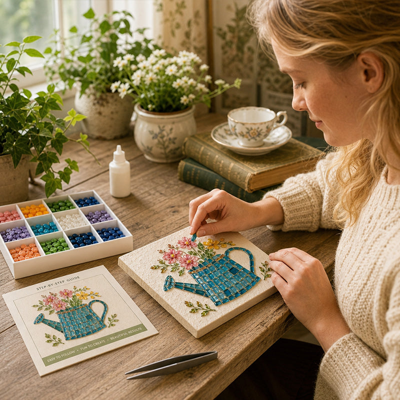 🎨Watering Can Mosaic Art Kit-Create a Charming Mosaic Masterpiece