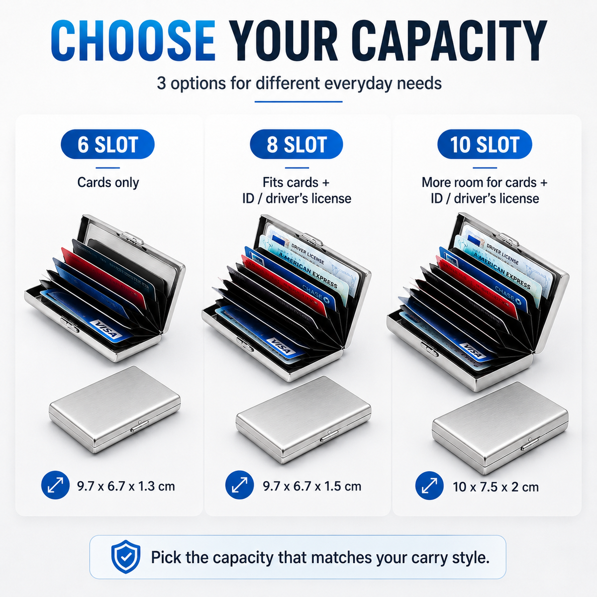 Tyiiplus™ RFID Blocking Metal Card Holder
