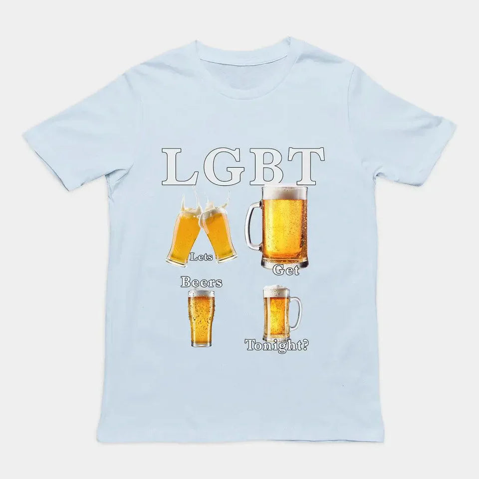 😂🍻LGBT – Let's Get Beers Tonight T-Shirt