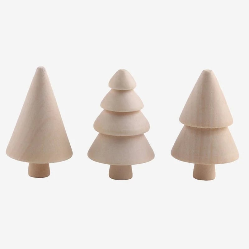 🎄🎨 DIY Wooden Christmas Tree Set — ✨ Color Your Christmas Your Way