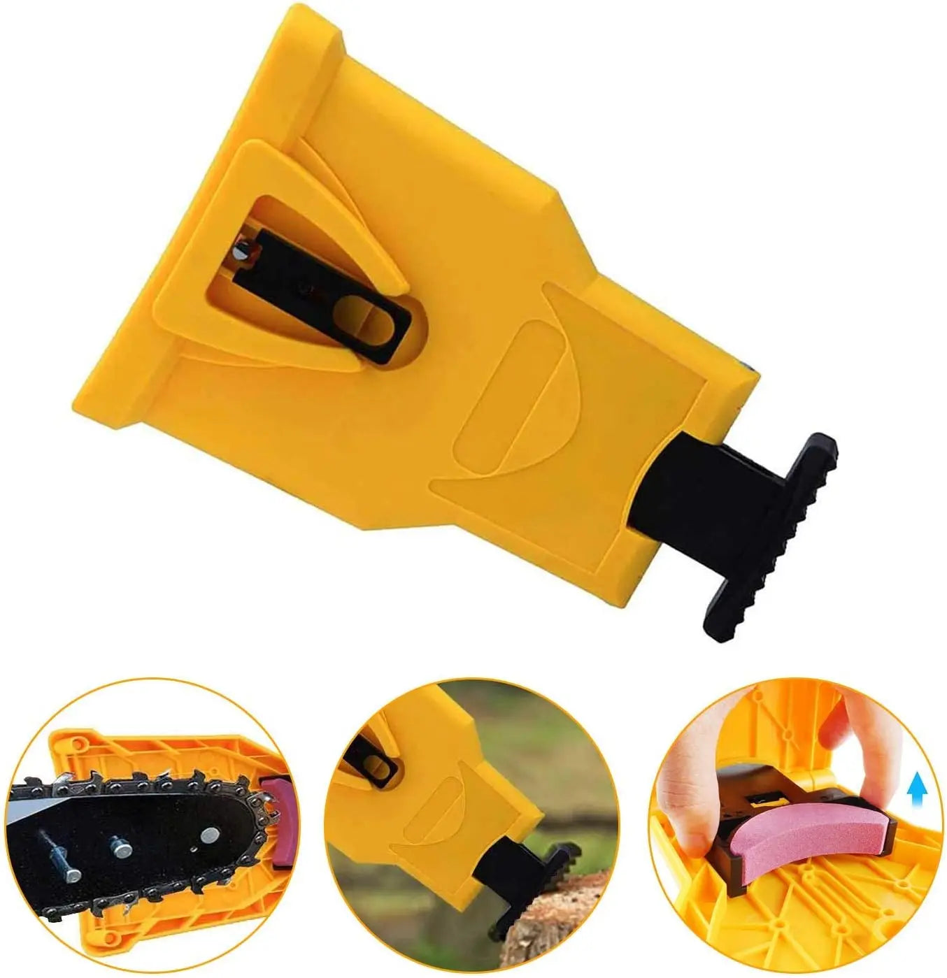 TYIIPLUS™ Portable Bar-Mounted Chainsaw Sharpener – Fast Chain Sharpening Tool for 14"–20" Chainsaws