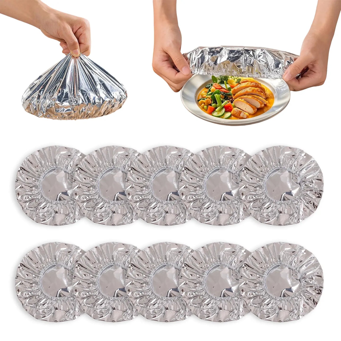 Reusable Foil Food Covers – Airtight Freshness & Bug Protection