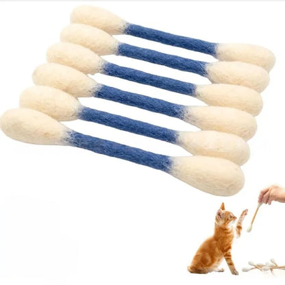 🐱6 Pcs Swabs Large Size Cat Toys with Catnip❤️For Happy, Healthy, and Active Indoor Cats