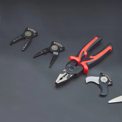 5 in 1 All Purpose Heavy Duty Tool Kit,Replaceable-head multi-function pliers set