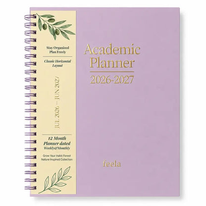 🧑‍🏫📔Shuttle Art Academic Year Planner | July 2026- June 2027, Growth Tree Design For School year(📦Buy 2 Free Shipping)