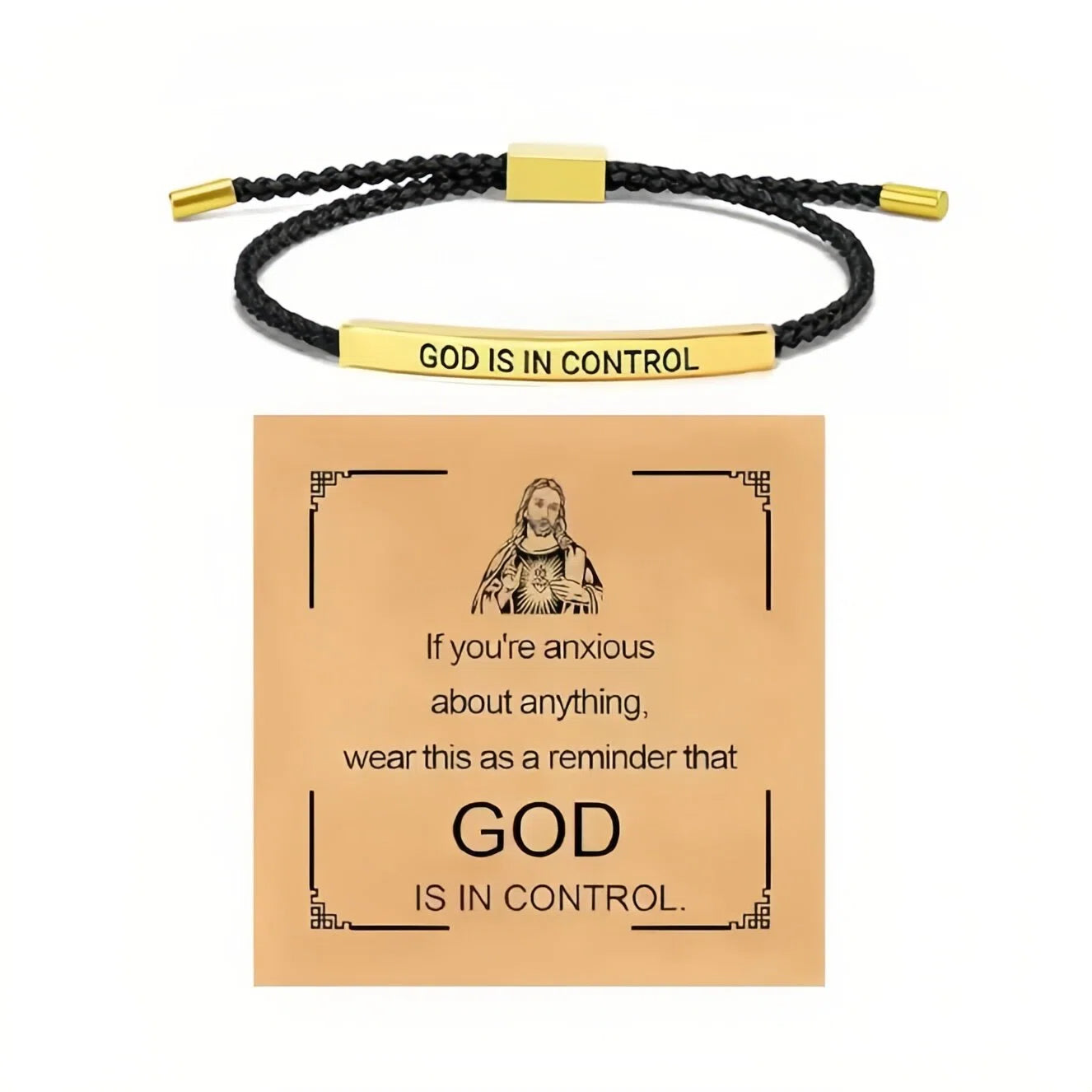 💖✨ Inspirational Bracelet “God is in control”🎁