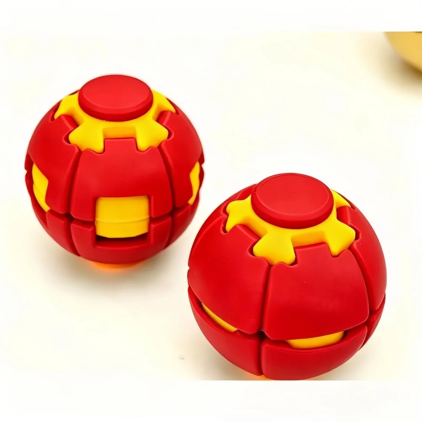 Press-to-Spin Stress Relief Fidget Ball