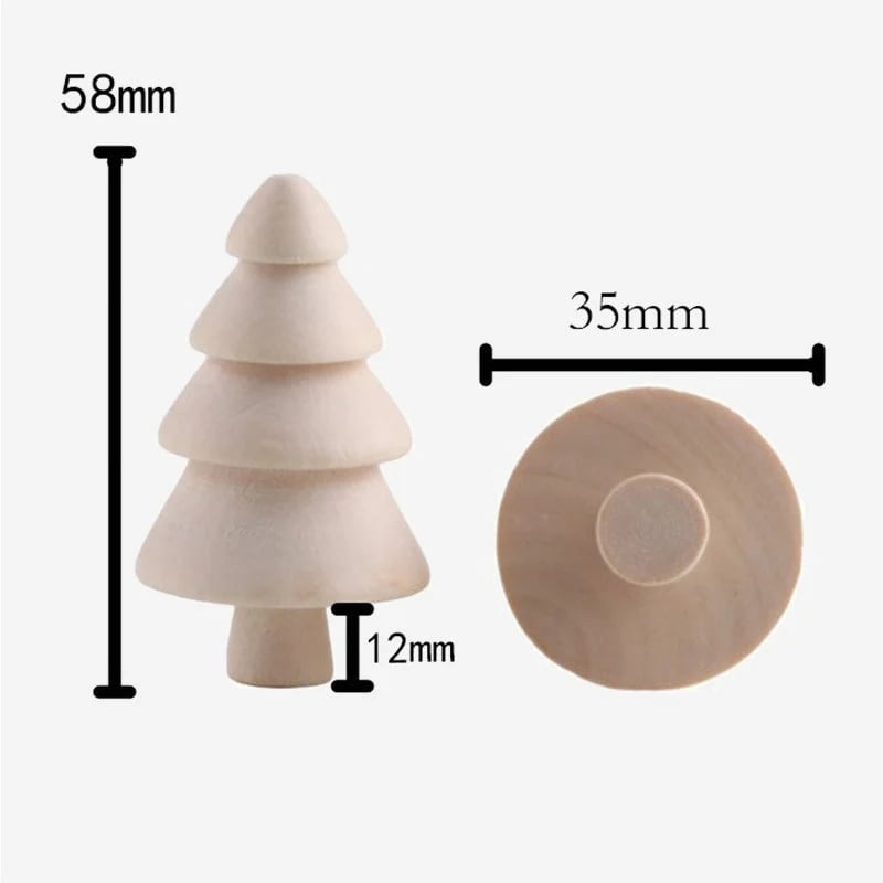 🎄🎨 DIY Wooden Christmas Tree Set — ✨ Color Your Christmas Your Way