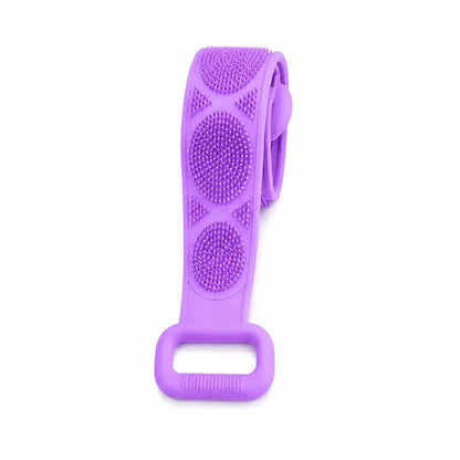 Long Silicone Shower Back Scrubber Exfoliating Bath Strap