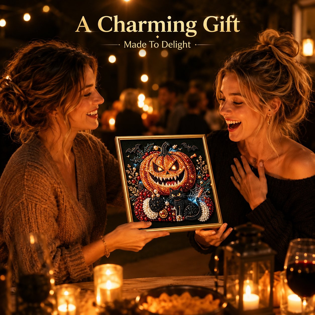 🖤 Premium 3D Pearl Dark Gothic Diamond Painting Art Kit | Luxury Flocked Canvas with Scratch-Resistant Non-Fading Pearl Beads DIY Dark Academia Decor 💀🕯️✨