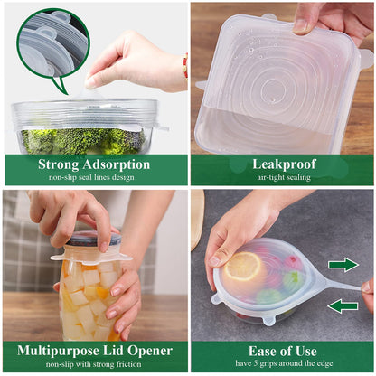 Reusable Silicone Stretch Lids