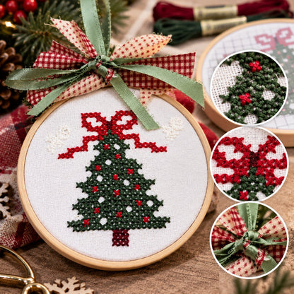 🎄Complete Christmas Embroidery Ornament DIY Kit