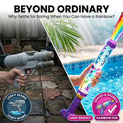 LED rainbow water gun