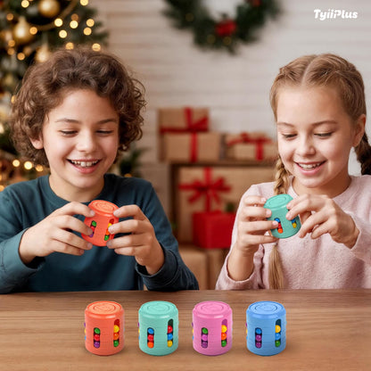 Rotating Magic Bean Puzzle Cube – Multicolour Fun for Kids & Adults
