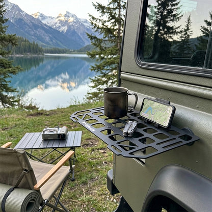 Heavy-Duty Magnetic Vehicle Side Table | Portable Grid Camp Desk