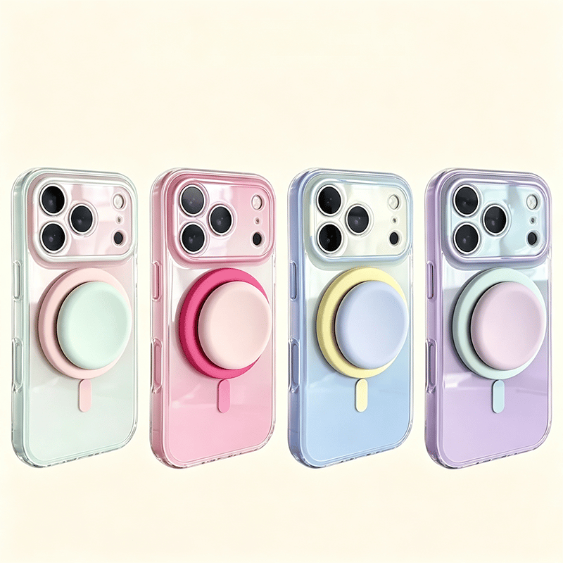 TYIIPLUS™ Magnetic Gradient Phone Case with Liquid Stand for iPhone