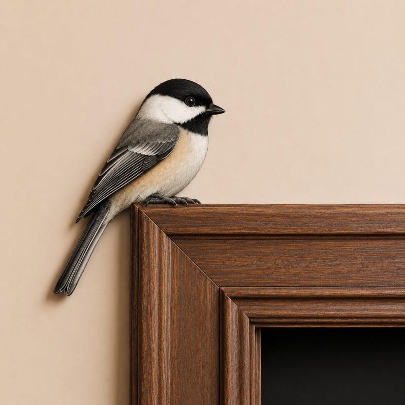 🐦 Bird Wooden Door Topper – Decorative Bird & Christmas Door Accent