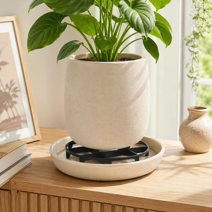 🪴3PCS Root-Saving Raised Pot Stand – Better Airflow, Faster Drainage & Cleaner Floors