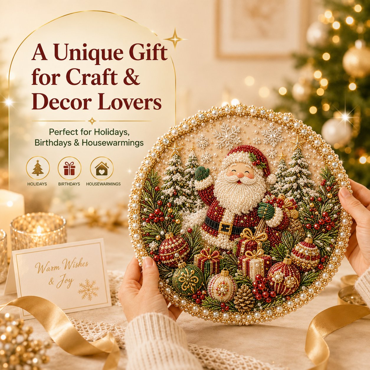 🎄Four Seasons & Holiday Pearl Art Hanging Wreath Kit