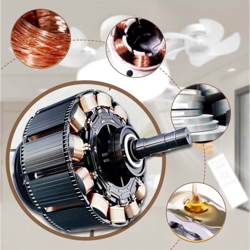🌀New E27 Socket Ceiling Fan Light – 2‐in‐1 Silent LED Fan with Remote Control, Energy‐Saving Cooling & Lighting Combo for Home Bedroom