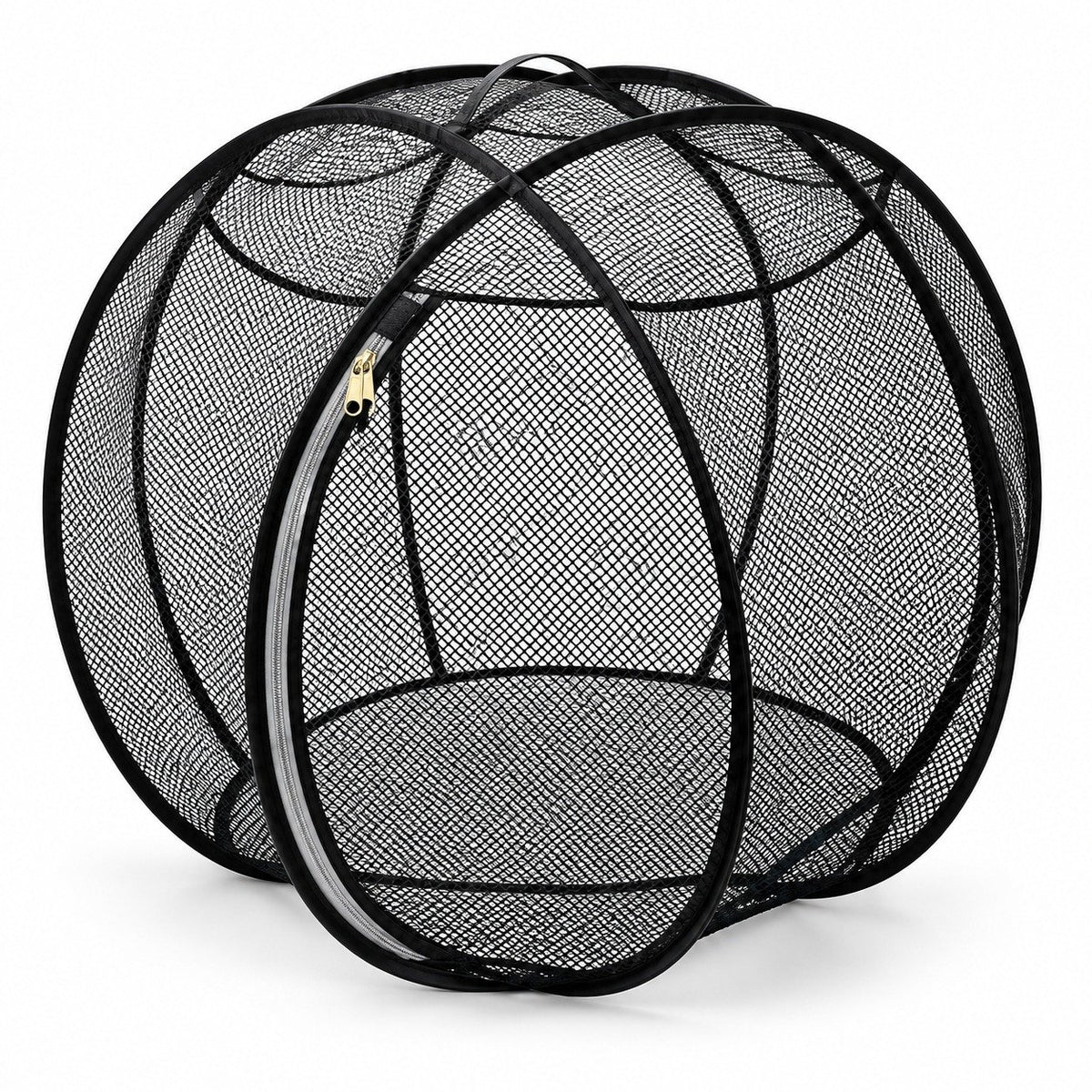 Foldable Pop Up Mesh Cat Playpen, 27.5in Portable Spherical Pet Enclosure, Safe Outdoor Play Tent for Cats Small Dogs Rabbits Guinea Pigs
