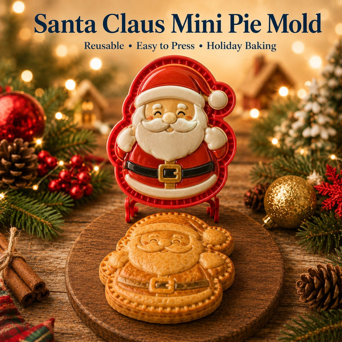 🎄 Christmas Mini Pie Mold Collection | 8 Designs