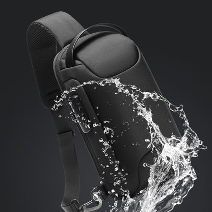 Waterproof Anti-Theft Sling Crossbody Chest Bag with USB Charging Port