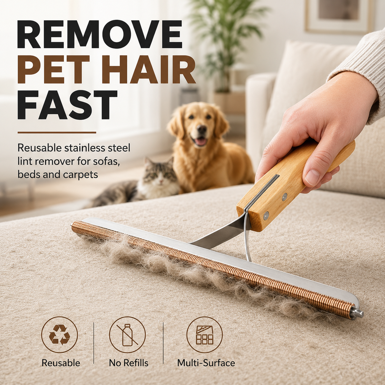 Tyiiplus™ Portable Pet Hair Remover