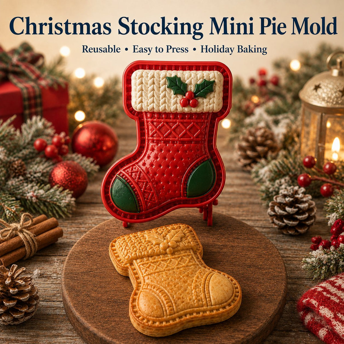 🎄 Christmas Mini Pie Mold Collection | 8 Designs