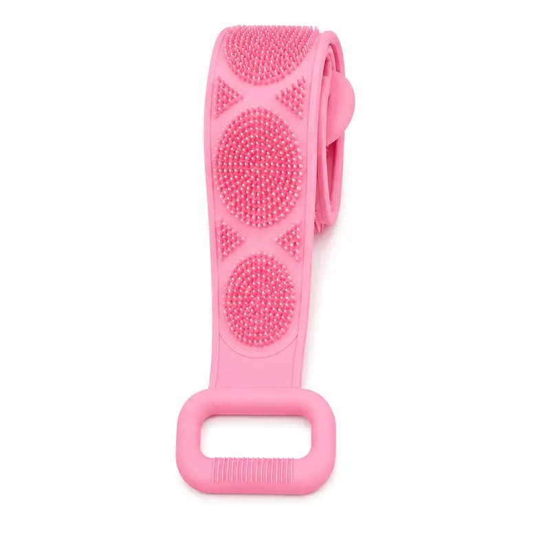 Long Silicone Shower Back Scrubber Exfoliating Bath Strap