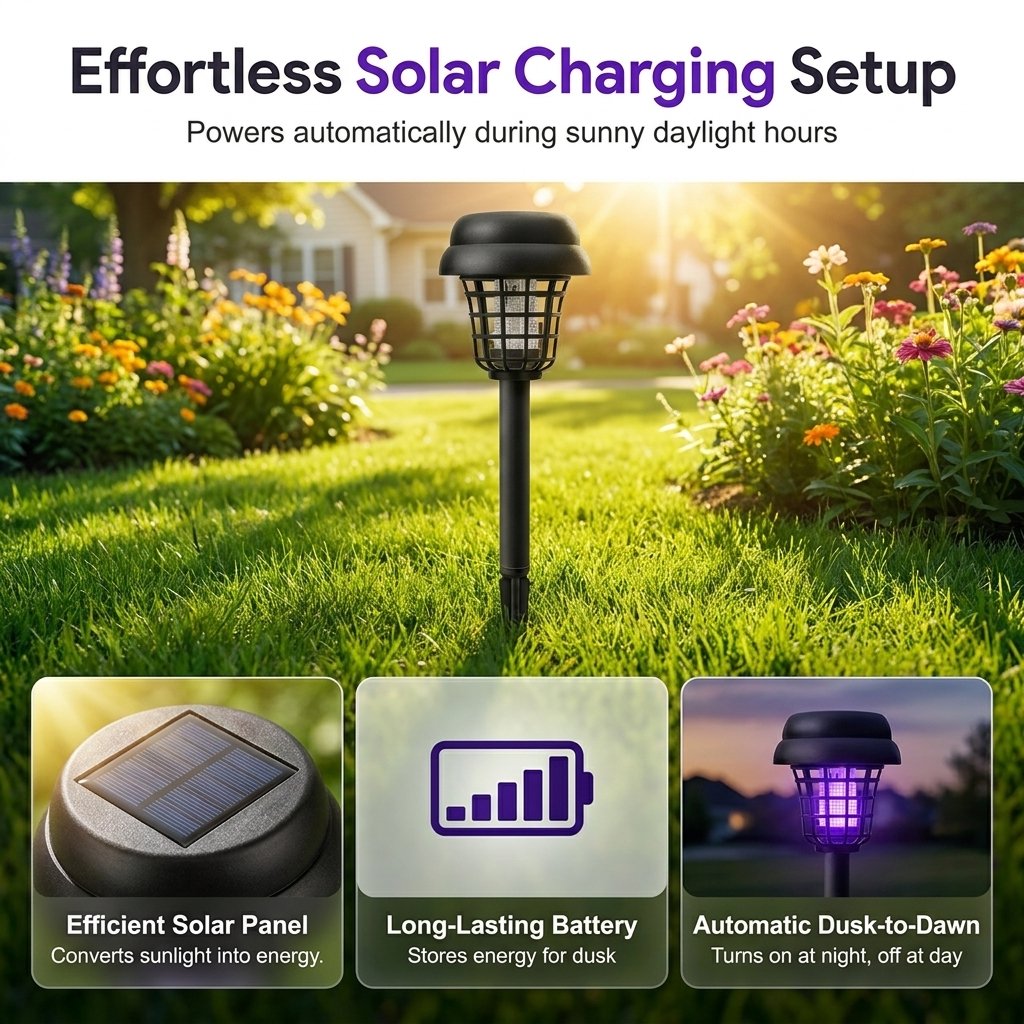 Solar Mosquito Zapper Path Light