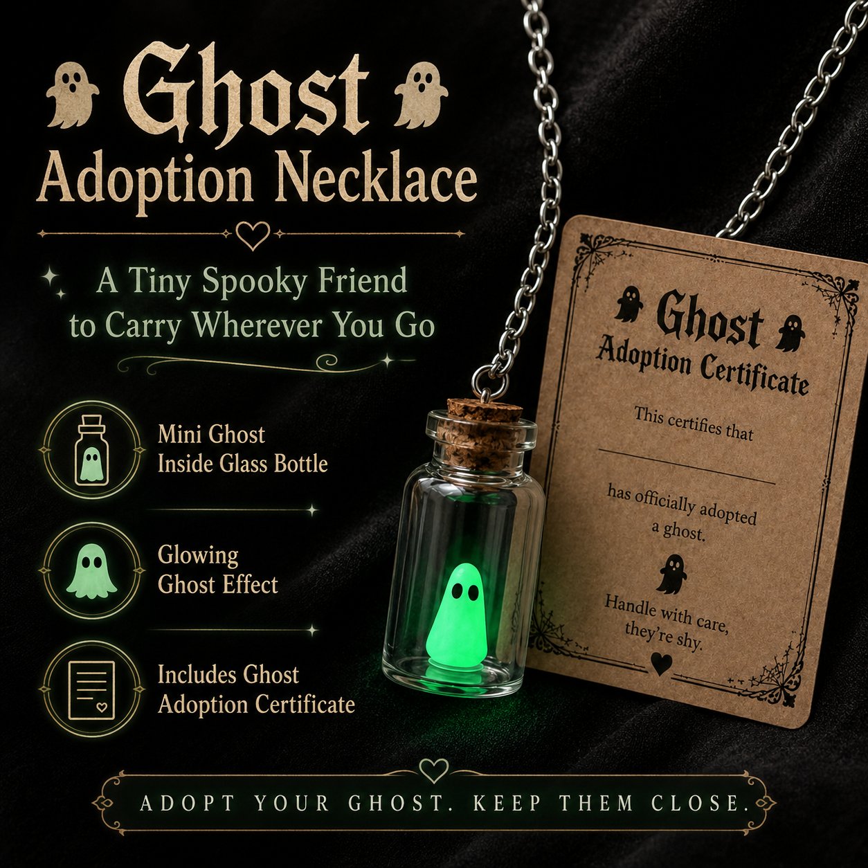 Ghost Adoption Necklace