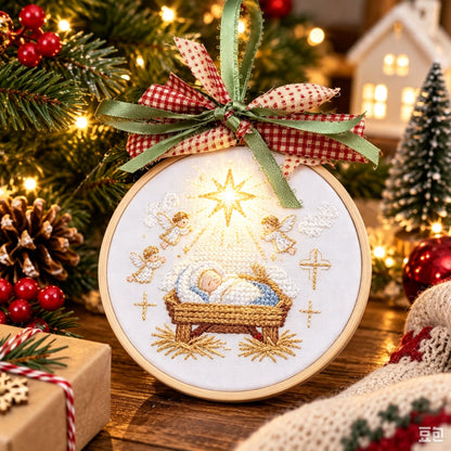 🎄Complete Christmas Embroidery Ornament DIY Kit