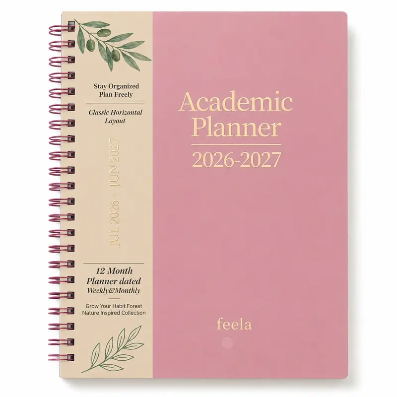 🧑‍🏫📔Shuttle Art Academic Year Planner | July 2026- June 2027, Growth Tree Design For School year(📦Buy 2 Free Shipping)