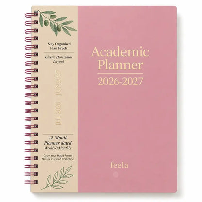 🧑‍🏫📔Shuttle Art Academic Year Planner | July 2026- June 2027, Growth Tree Design For School year(📦Buy 2 Free Shipping)