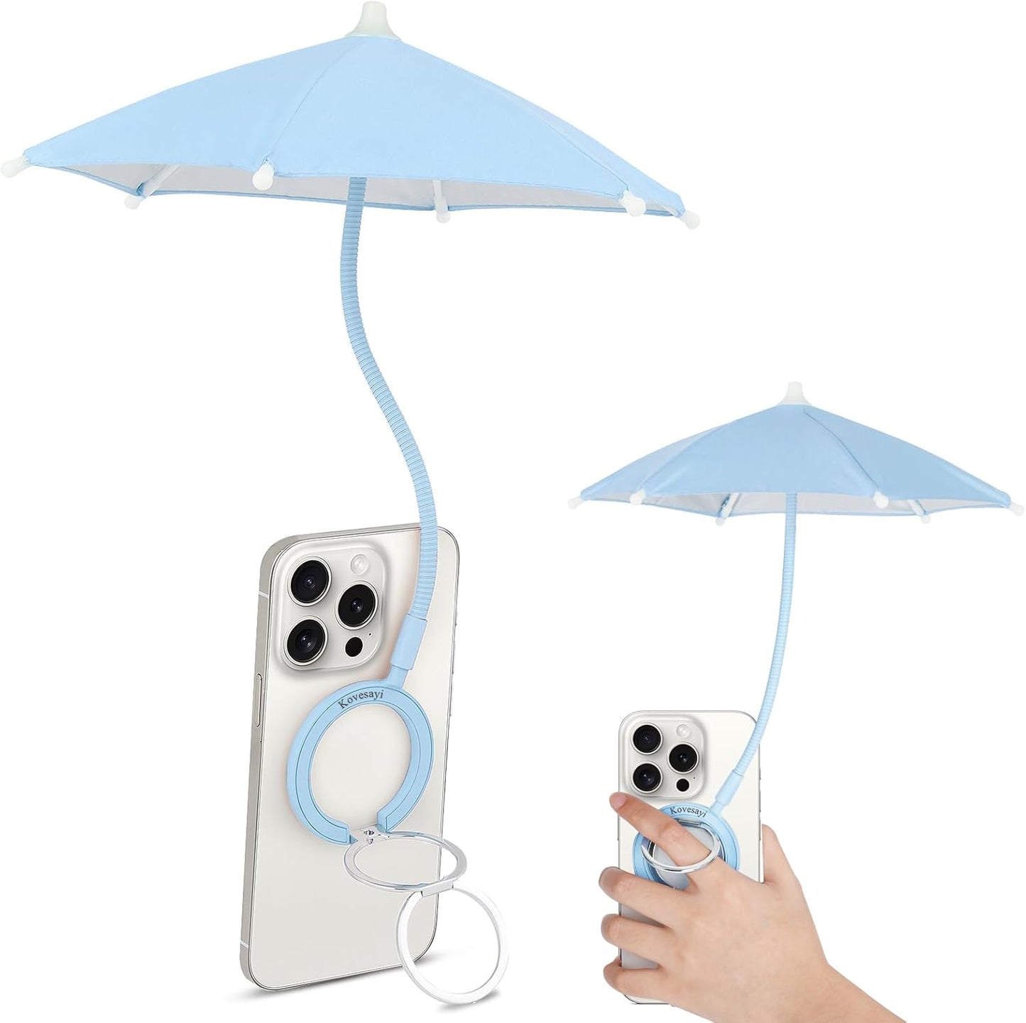 Magnetic Umbrella Phone Stand – Sun Shade & Ring Holder