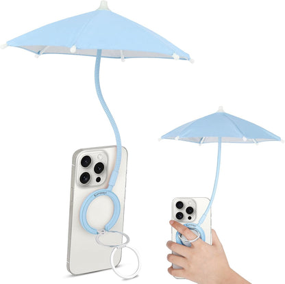 Magnetic Umbrella Phone Stand – Sun Shade & Ring Holder